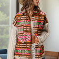 New Knitted Sleeve Patchwork Wool Coat