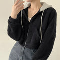 Warm Leisure Loose Lamb Fur Hooded