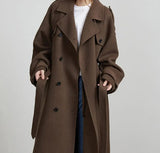 Buckle Lapel Overcoat