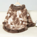 Pullover Leopard Print Knitted Cloak