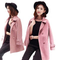 Wool Mid-length Korean Style  Overcoat