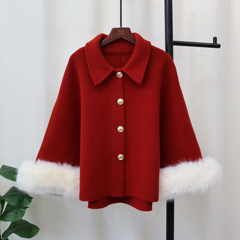 New Classic Style Knitted Cloak  Jacket